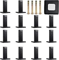 Vista 1 de Abrazadera de barandilla de vidrio, 14 piezas, abrazadera de vidrio de acero inoxidable 304, abrazadera de espiga para valla de piscina