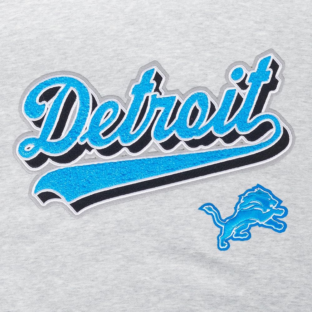 Pro Standard Womens NFL Script Tail Brushed Back French Terry Cropped Pullover Hoodie - Image 7