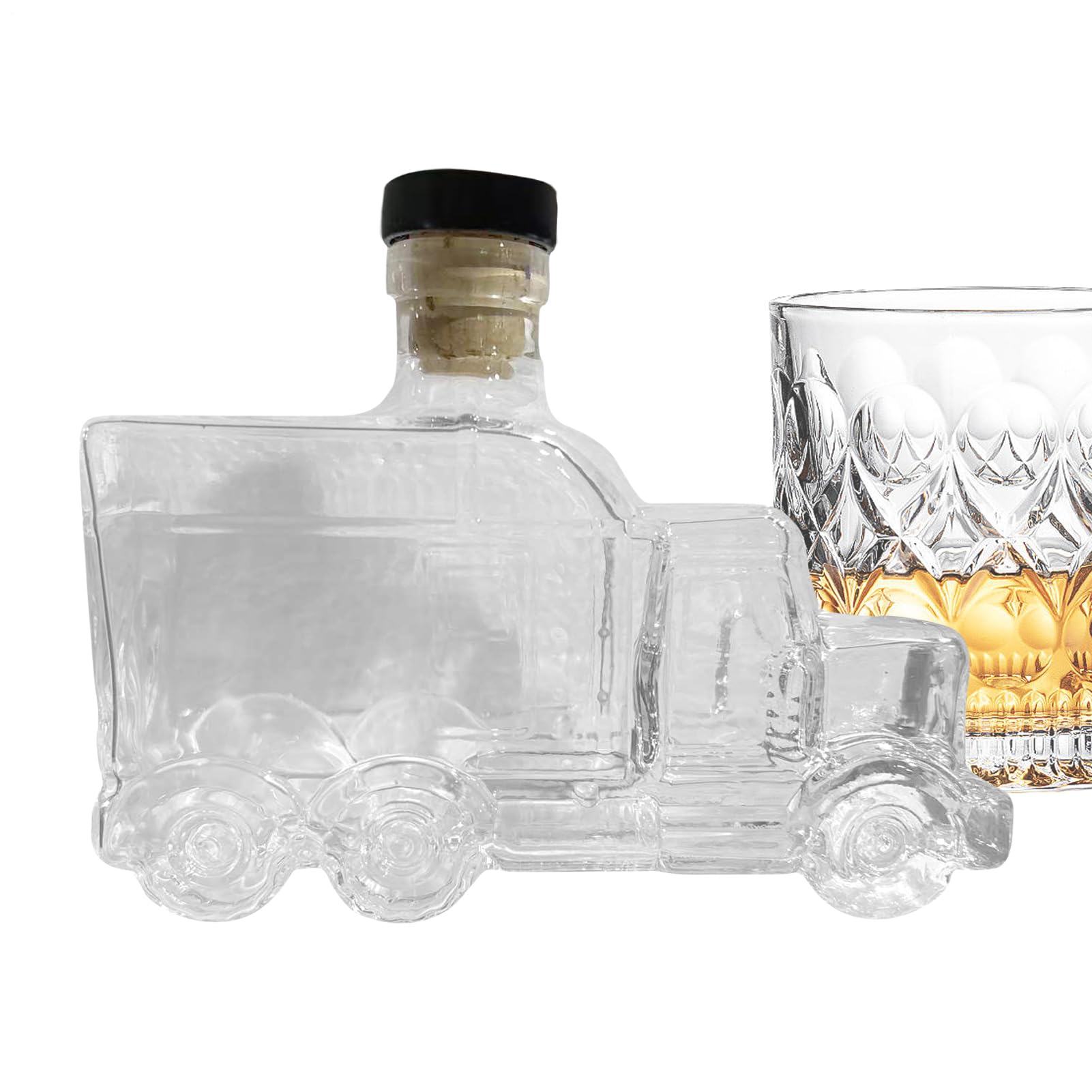 Bouteille à liqueur vintage 375ml, carafe à whisky camion pour bar, fête et décoration de cuisine