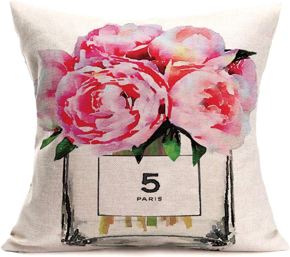 rose throw pillow