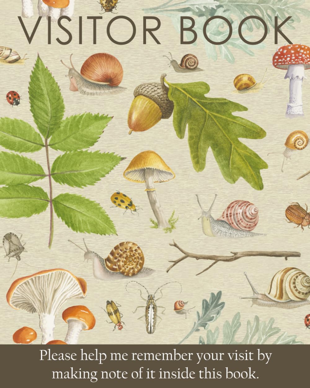 Cover of Memory Keeper Visitor Book: Guest Log for Those Requiring Eldercare, Nursing Homes, or with Memory Loss | Remembering Visit Details | Nature Cover