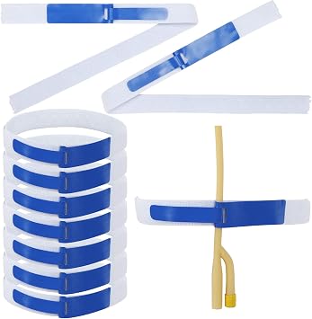 Sosation 10 Pack Foley Catheter Leg Straps, Anti Slip Urinary Holder