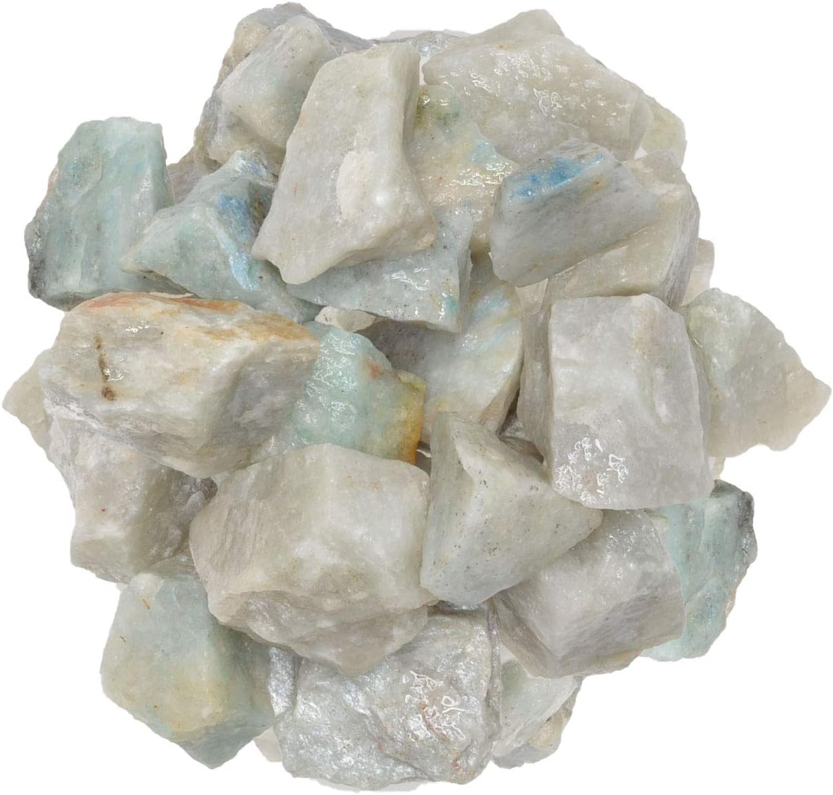 5 lbs of Light Green Aventurine Rough Stones from India - Raw Rocks Perfect for Tumbling, Lapidary Polishing, Reiki, Crystal Healing and Crafts!