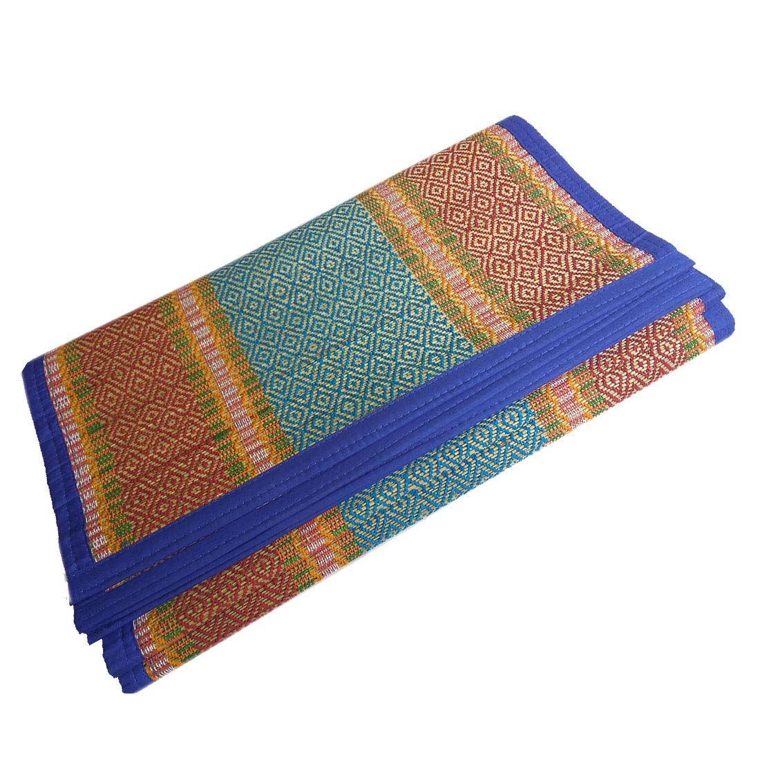Montelal Store Handcrafted River Kora Grass Chatai Weaving Floor Mats for Sleeping (3 Fold -54 X 78 Inches, Korai pai Grass, Multicolour)
