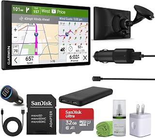 Garmin Dezl OTR620 GPS Truck Navigator 6" Display Touchscreen, Commercial GPS Navigation for Semi-Truck Driver Bundle with LCD Cleaning Kit + 32GB SD Memory Card + More Accessories