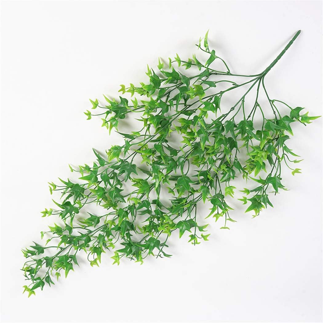 Artificial Hanging Vine, Sweet Potato Leaves Plastic Plants Greenery Faux Ivy Garland Fake Plant UV Resistant for Indoor Outdoor Garden Door Wall Baskets Wedding Party Table Decoration Green 4 Pcs - Image 8