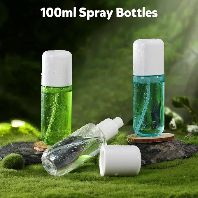 Spray Botella de Viaje 100ml Plástico Mini Rellenable miniatura 2