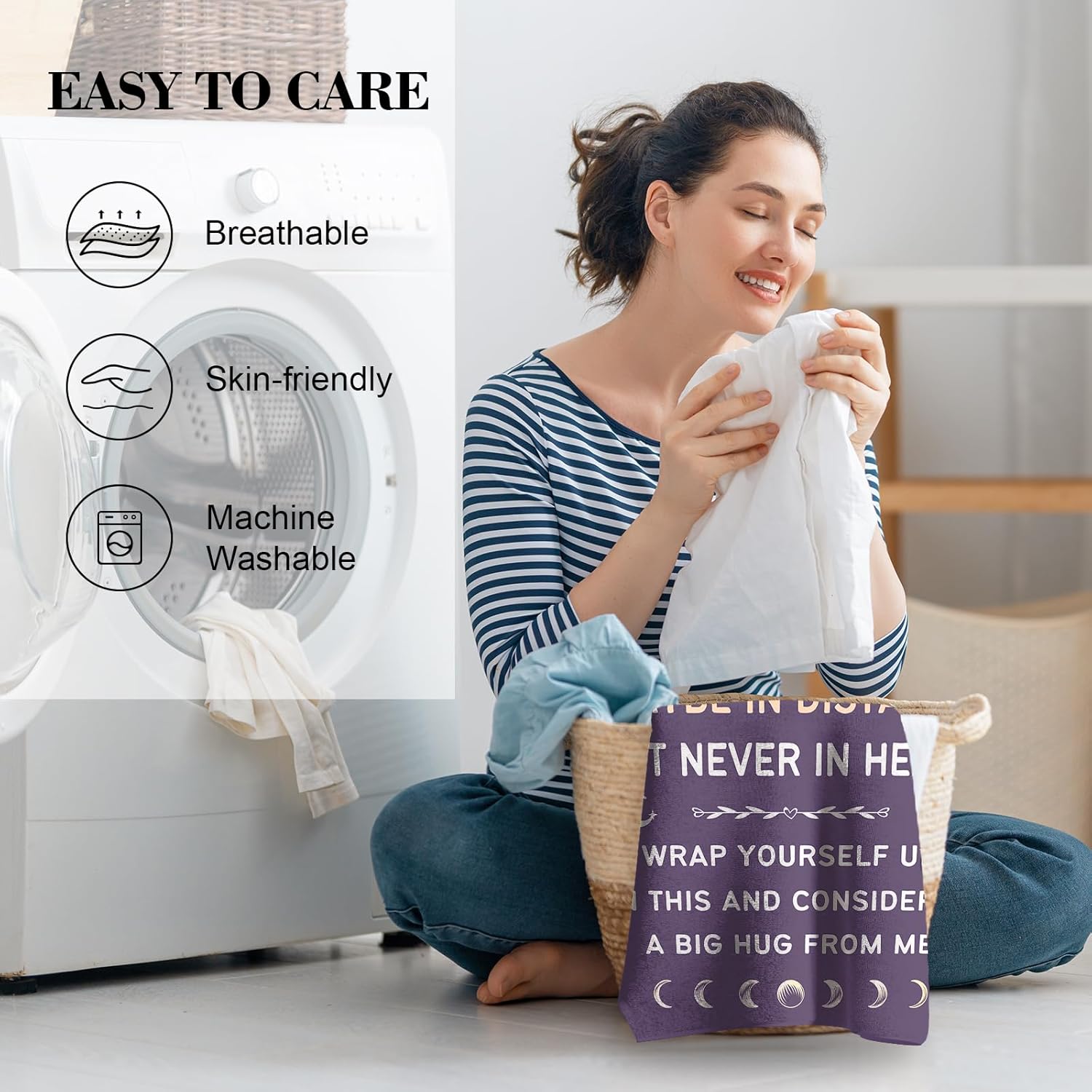 Best Friend Blanket Gifts on Christmas, Friendship Blanket Gifts for Women, Work Bestie, BFF, Soul Sister, for Women Friends on Mothers Day, Birthday, Xmas, to My Friend Throw Blanket, 60"x50" - Image 6