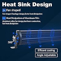 Vista 4 de Willpower Barra de luz LED curvada de 22 pulgadas, 270W, lente 7D, haz combinado de punto e inundación, triple fila de luces LED de trabajo