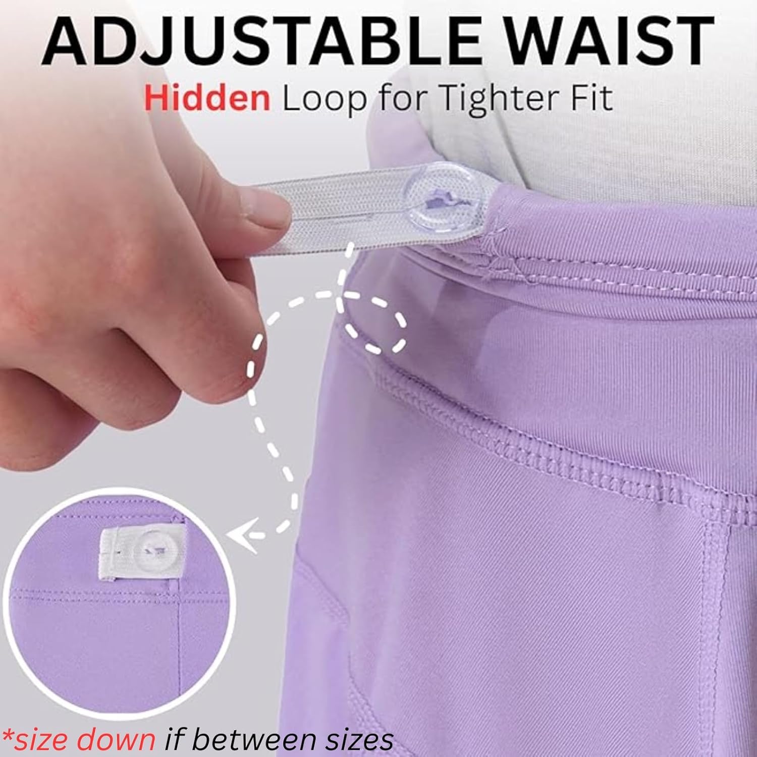 3-Pack Girls’ Athletic Skorts with Built-in Shorts & Adjustable Waist, Youth Skirts Tennis, Golf, Cheer, School