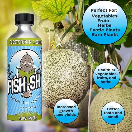 Miniatura 6 de Fish Head Farms - Acondicionador orgánico de suelo para mejorar el rendimiento y el sabor. Mejora la eficiencia de los fertilizantes. Útil tanto en