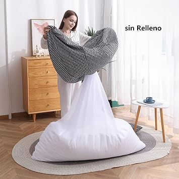 Bean Bag Chair, Lounger Bean Bag for Adults Teens Personal Sized, Single Beanbag Lounge Chair for Gaming, Reading, and Relaxing(Color:A)