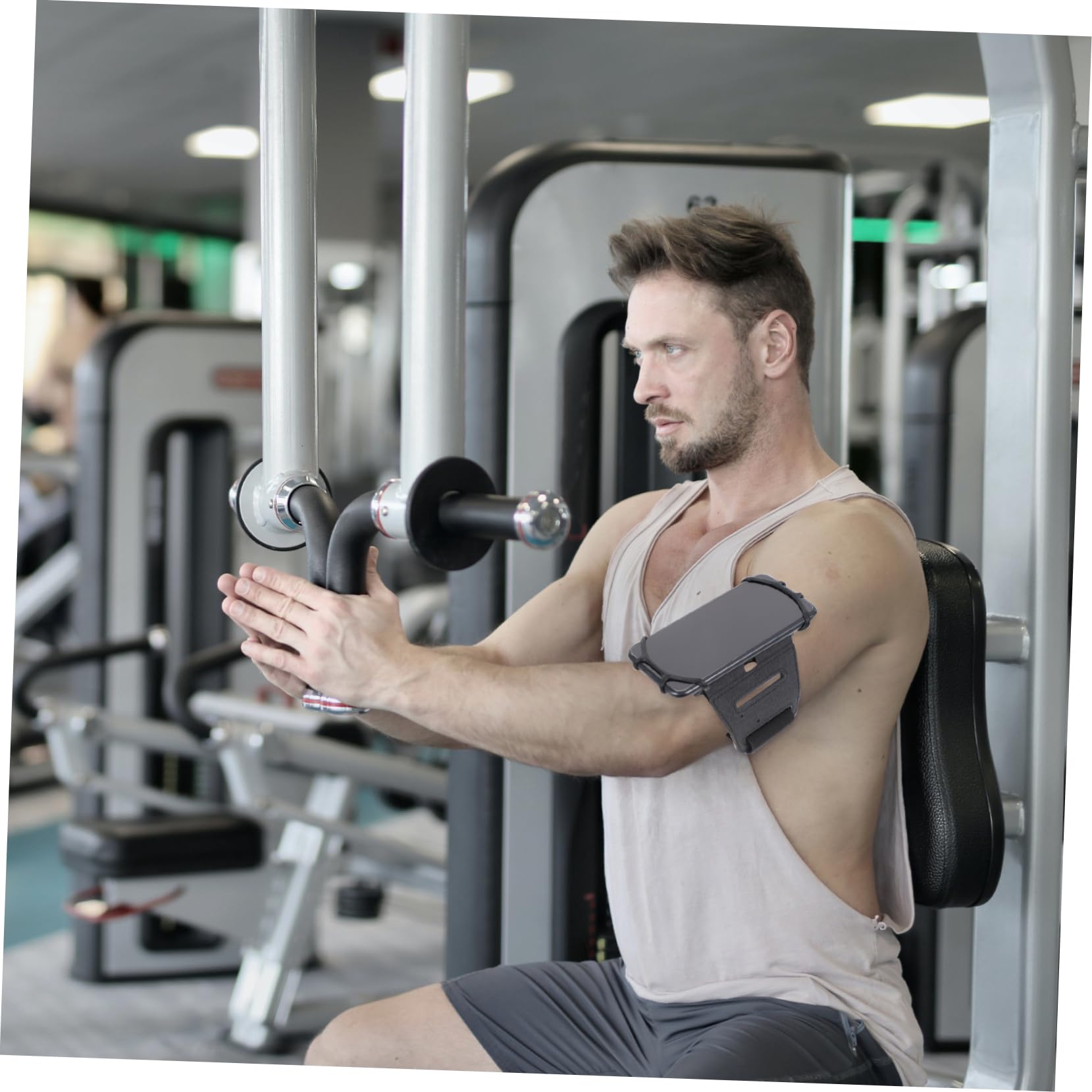 Gadpiparty 3pezzi Cinturino Per Telefono Da Braccio Elasticizzato Supporto Per Cellulare Da Polso Per Sport All Aria Aperta Per Running e Jogging Design Antiscivolo e Resistente Classico