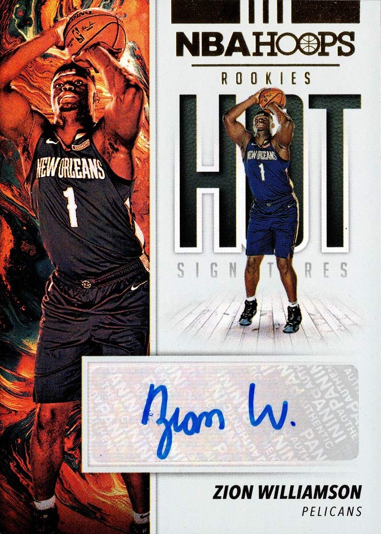 Amazon.com: 2019-20 Panini NBA Hoops Hot Rookie Signatures #HR-ZWL Zion  Williamson Certified Autograph Basketball Card : Collectibles & Fine Art