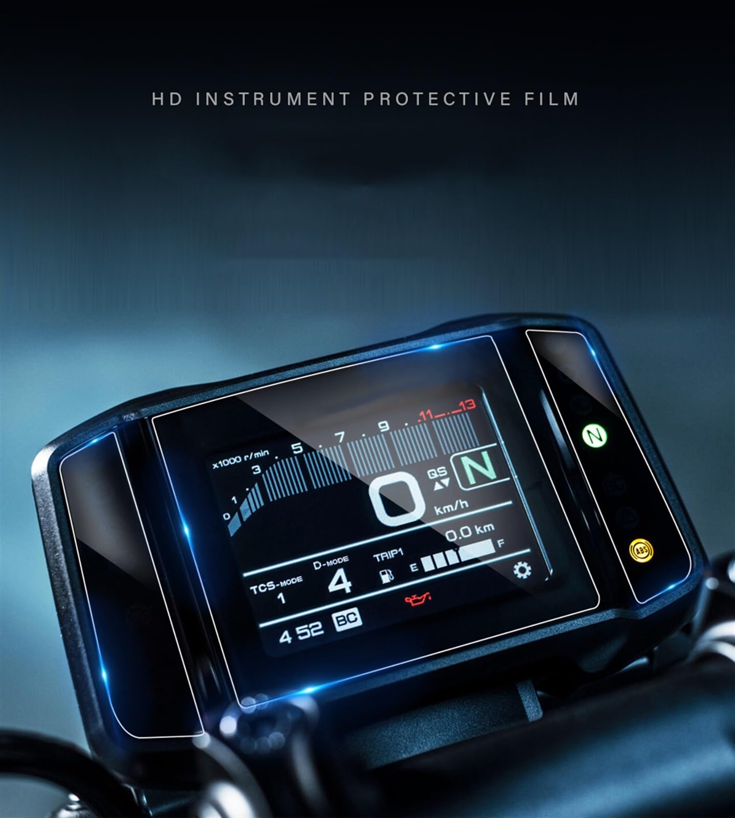 Motorrad Zubehör Instrument Dashboard Tacho Schutz Film Bildschirm Für Y&amaha MT09 MT-09 MT 09 2021 Zubehör (Color : 2pcs)