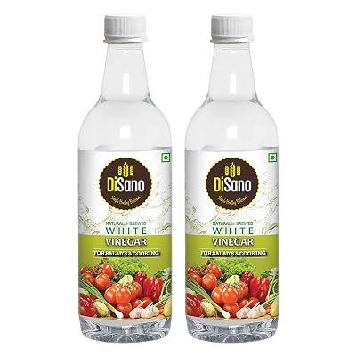 DiSano Naturally Brewed White Vinegar Bottle, 1000ml (2 X 500ml)