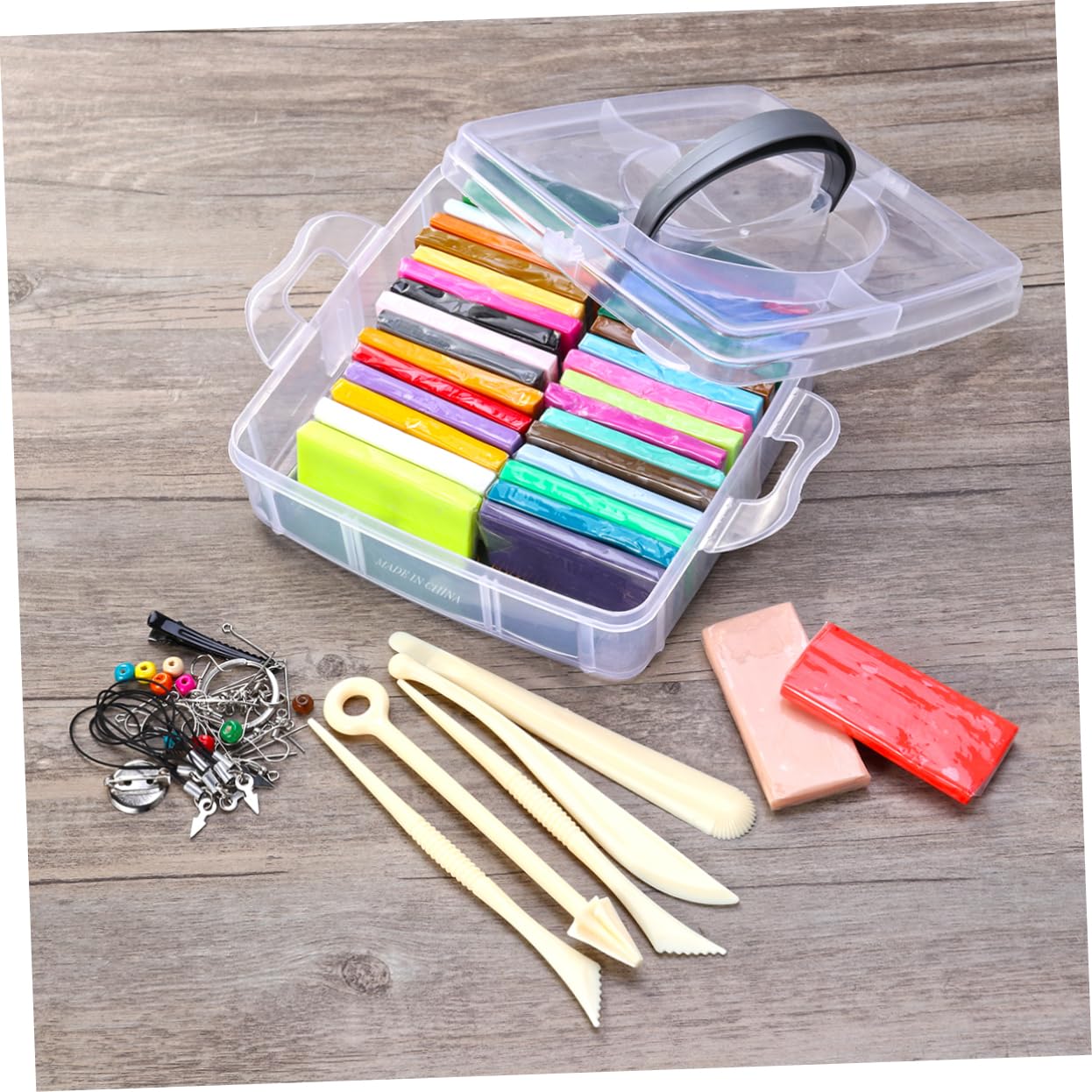 Herramientas para Arcilla Blanda Kit de Arcilla Polimérica de Colores para Hornear Bloques de Modelado Creativos para Juguetes para Manualidades