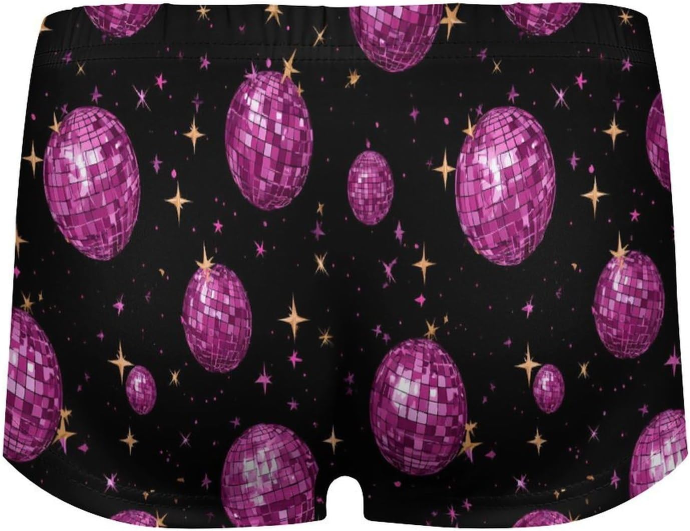 Disco Ball Fashion Women's Boxer Briefs Breathable Underpants Trunks Stretch Underwear