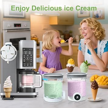 2 Pack Pint Containers Replacement for Ninja Swirl Ice Cream & Soft Serve Makers, Swirl Pints and Lids Compatible with NC700 NC701 Series, BPA-Free & Dishwasher Safe,Replacement XSK7PNTLD2