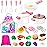 Meaicezli Kids Play Kitchen Accessories Set, Pretend Kids Pots and Pans Playset Toddler Cooking Set Play Kitchen Toys with Fake Play Food Dishes Utensils for Girls Boys Ages 1 2 3 4 5 6 7 8, Pink