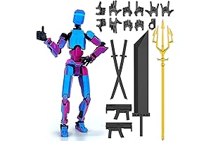 3D Printed T13 Action Figure Set: Articulated, Dummy13, T13