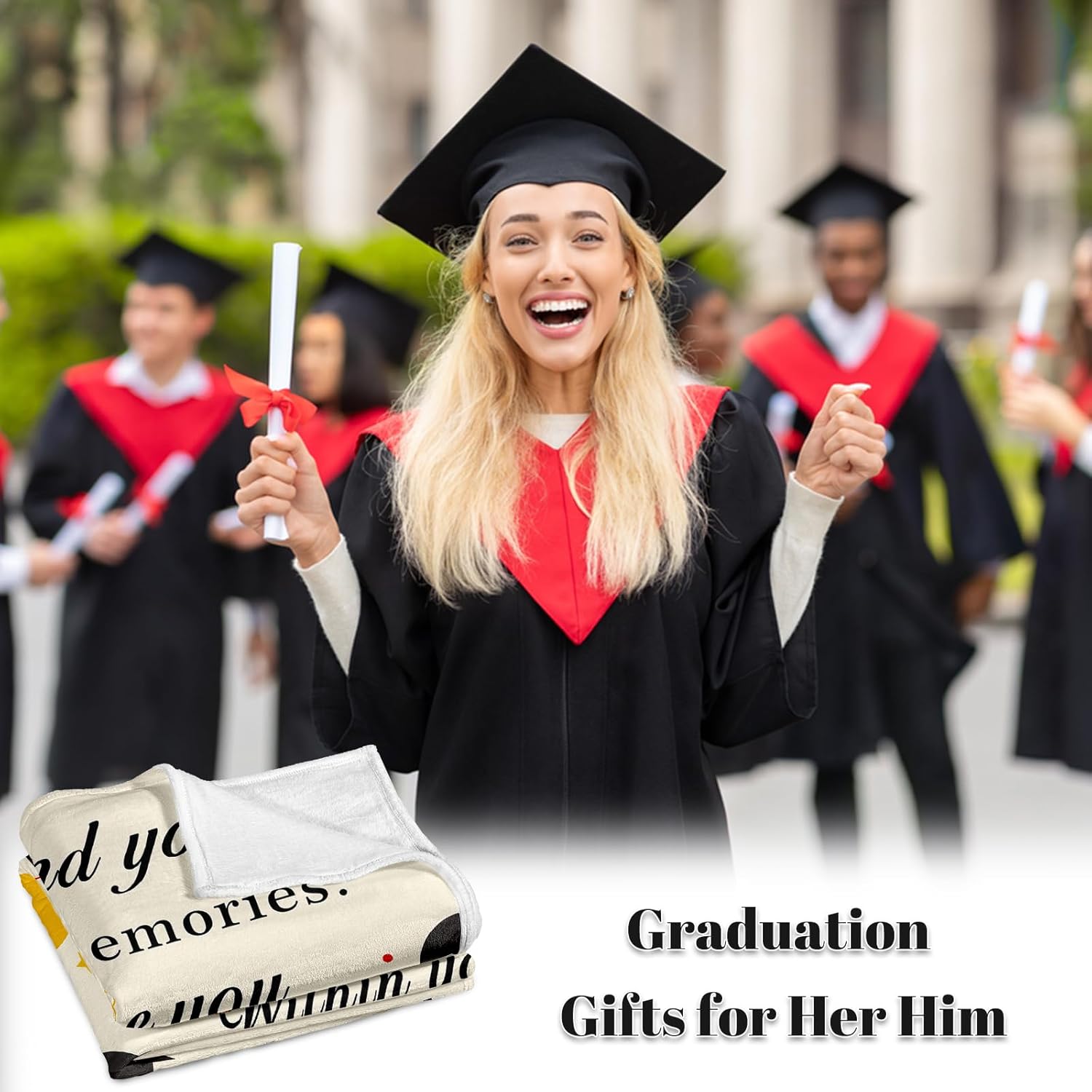 College High School Graduation Gifts, Graduation Gifts for Her Him 2025, Class of 2025, 8th Grade Graduations Gift for Boys Girls, Phd Masters Degree Graduations Gift, Cozy Senior 2025 Blanket 50"x60" - Image 5