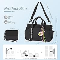 Vista 8 de Bolsa de gimnasio antirrobo, Negro