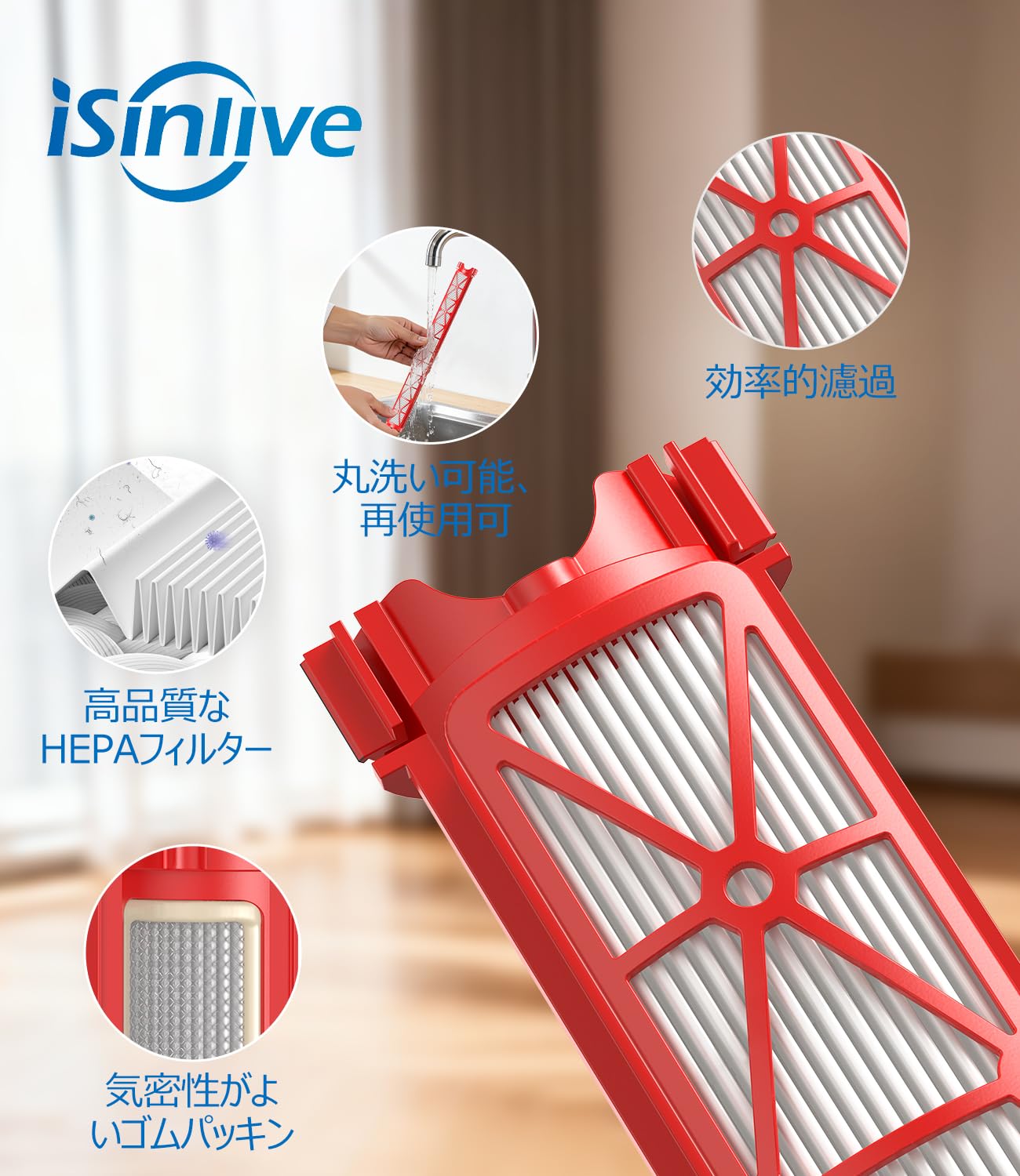 Amazon.co.jp: ダイソン SV50 FC EX 用 HEPAフィルター Pencilvac 