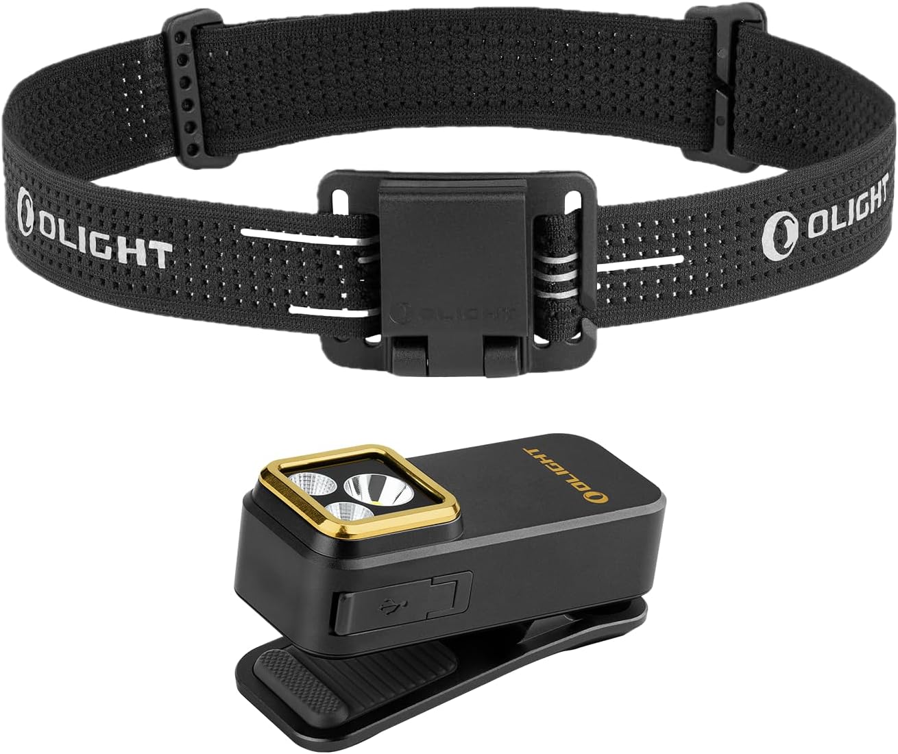 OLIGHT Oclip Pro S EDC Flashlight Clip-on Light Bundle Oclip Series Headlamp Strap