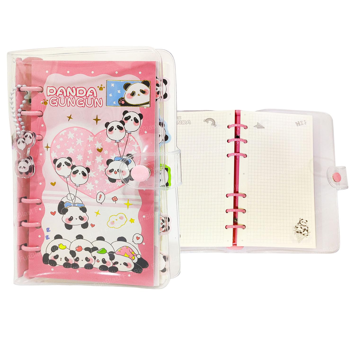 FunBlast Diary for Girls – Cute Kawaii 3D Spiral Diary for Kids, Journal Notebook for Girls, Stationery Writing Diary for Students – 80 Pages (Random Color & Design)