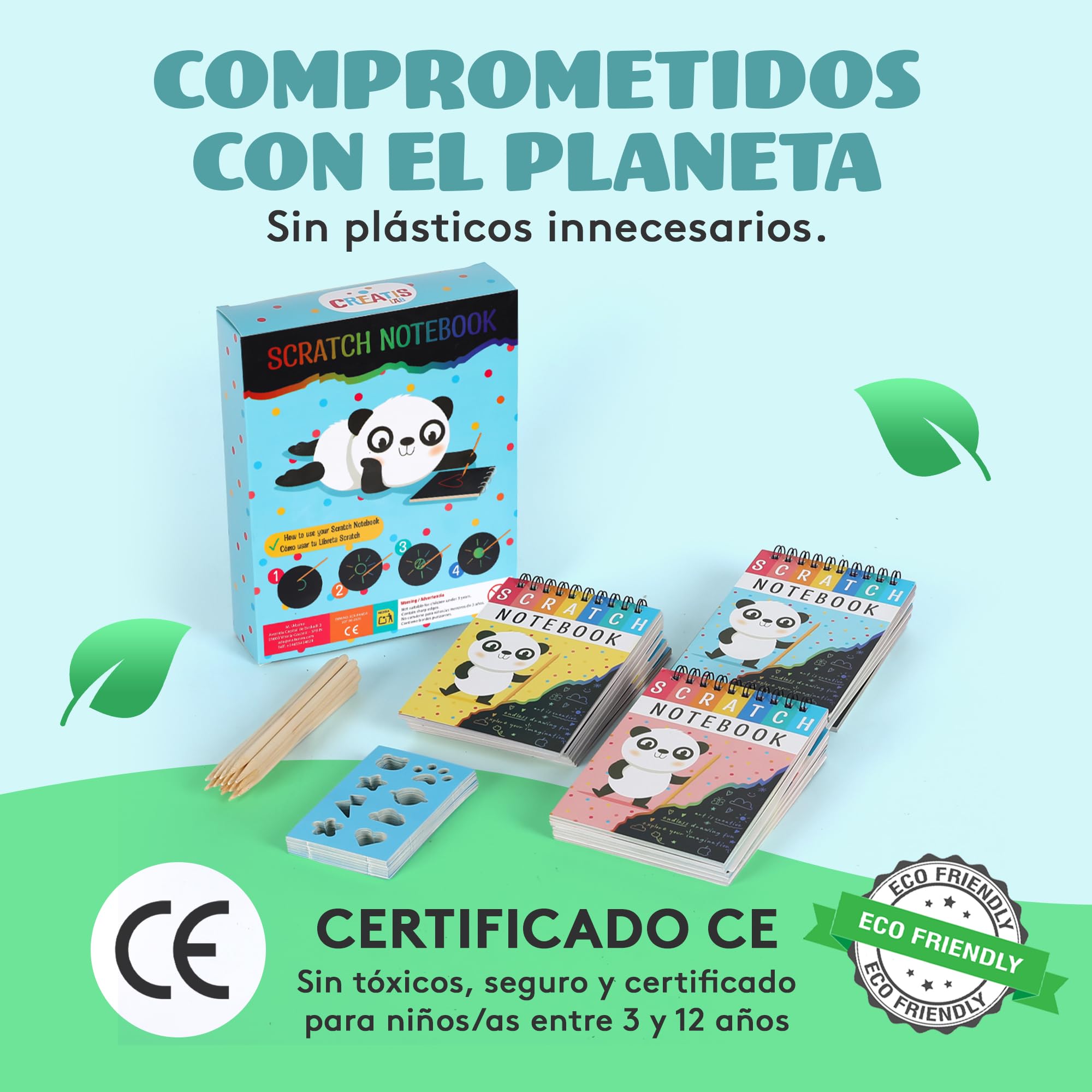 Pack De 16 Libretas Scratch Rainbow Con Palitos De Bambú Y Plantillas, Ideal Para Regalos De Cumpleaños Y Actividades Creativas De 3 A 12 Años