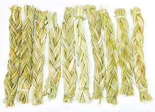 Generic Sweet Grass Braids, Dried Grass, 5 Count, Natural, Sweet Grass, Smudging, Meditation, Aromatherapy, Home Decor