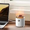 Volcanic Effect Rechargeable Air Humidifier Smart Aromatherapy Mist Diffuser for Bedroom Living Room, Simulated Flame Shape, Visual Magic