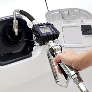 CeRaBuRET Electronic Oil Metering Gun - Digital Pneumatic Dispenser with ±0.3% Accuracy, LCD Display, Auto-Stop for Engine Oil & Gear Oil