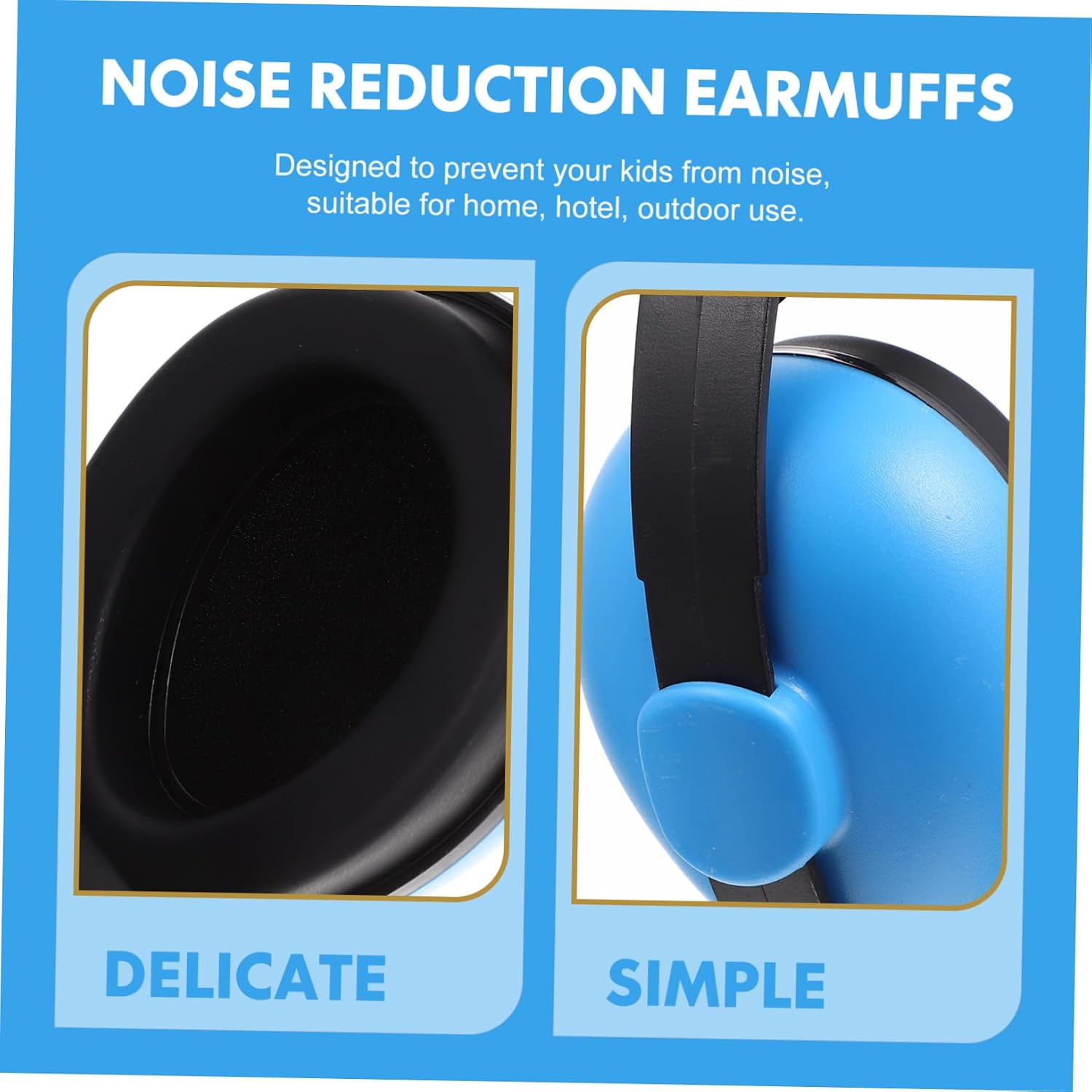 BESPORTBLE Ear Protection Headphone for Years Comfortable Earmuffs Soft Hearing Protection for Sleeping Travel and Outdoor Use