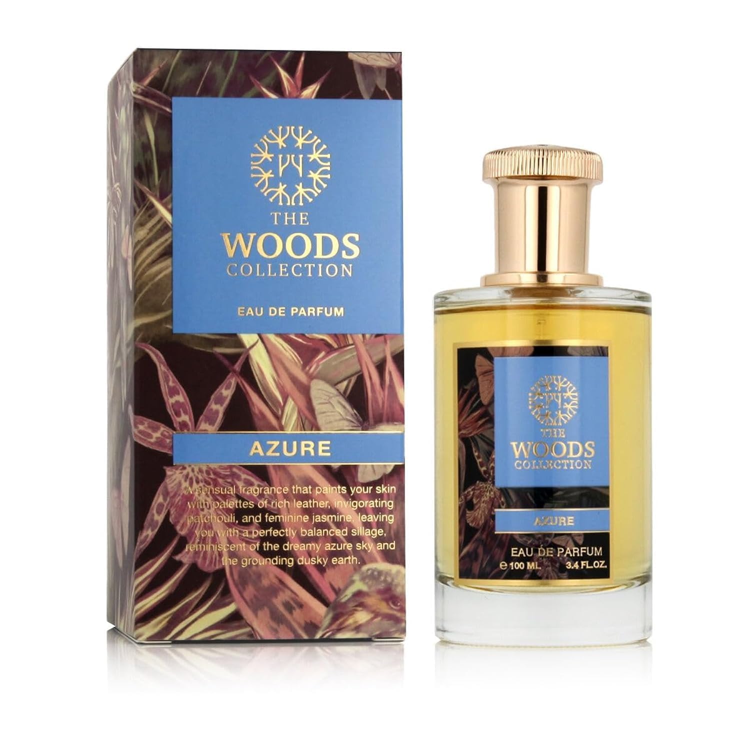 THE WOODS COLLECTION AZURE by The Woods Collection, EAU DE PARFUM SPRAY 3.4 OZ (OLD PACKAGING)