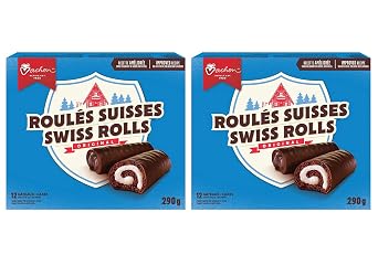 Vachon, Original Swiss Rolls Cakes, 290g/10.2 oz, 2-Pack Imported from Canada}