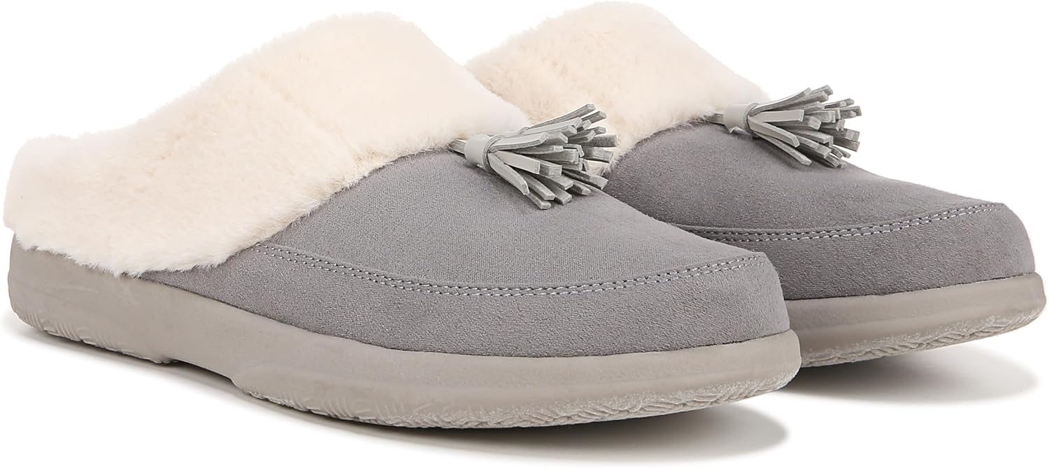 Vionic Cedar Perrin Women's Slip-On Cozy Slipper- Supporting Ladies Indoor/Outdoor Slippers that Include VIO MOTION Technology Orthotic Insole With Built-in Arch Support, Helps Heel Pain, Medium Fit - Image 2