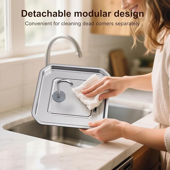 Fuente de Agua para Gatos Acero Inoxidable 4L, Automática y Silenciosa miniatura 5