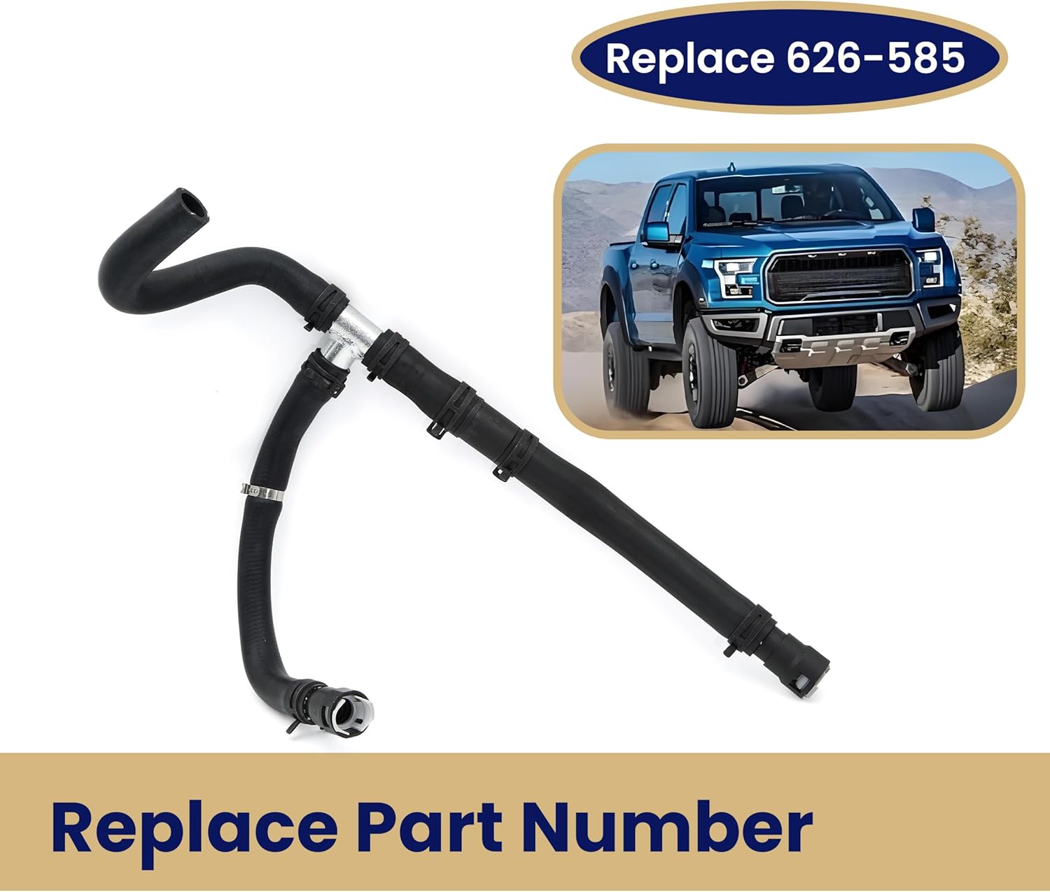ASTROSYNC Engine Heater Hose Assembly Fit for Ford Expedition Lincoln Navigator 2011 2012 2013 2014 Replace 626-585