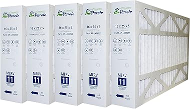 AirPurete AP-LX16255 Furnace Filters | Actual size : 15-3/4" x 24-3/4" x 4-3/8" | Nominal size : 16x25x5 | PACK OF 5 FILTERS | Replaces Lennox X6670,X6672, 19L16