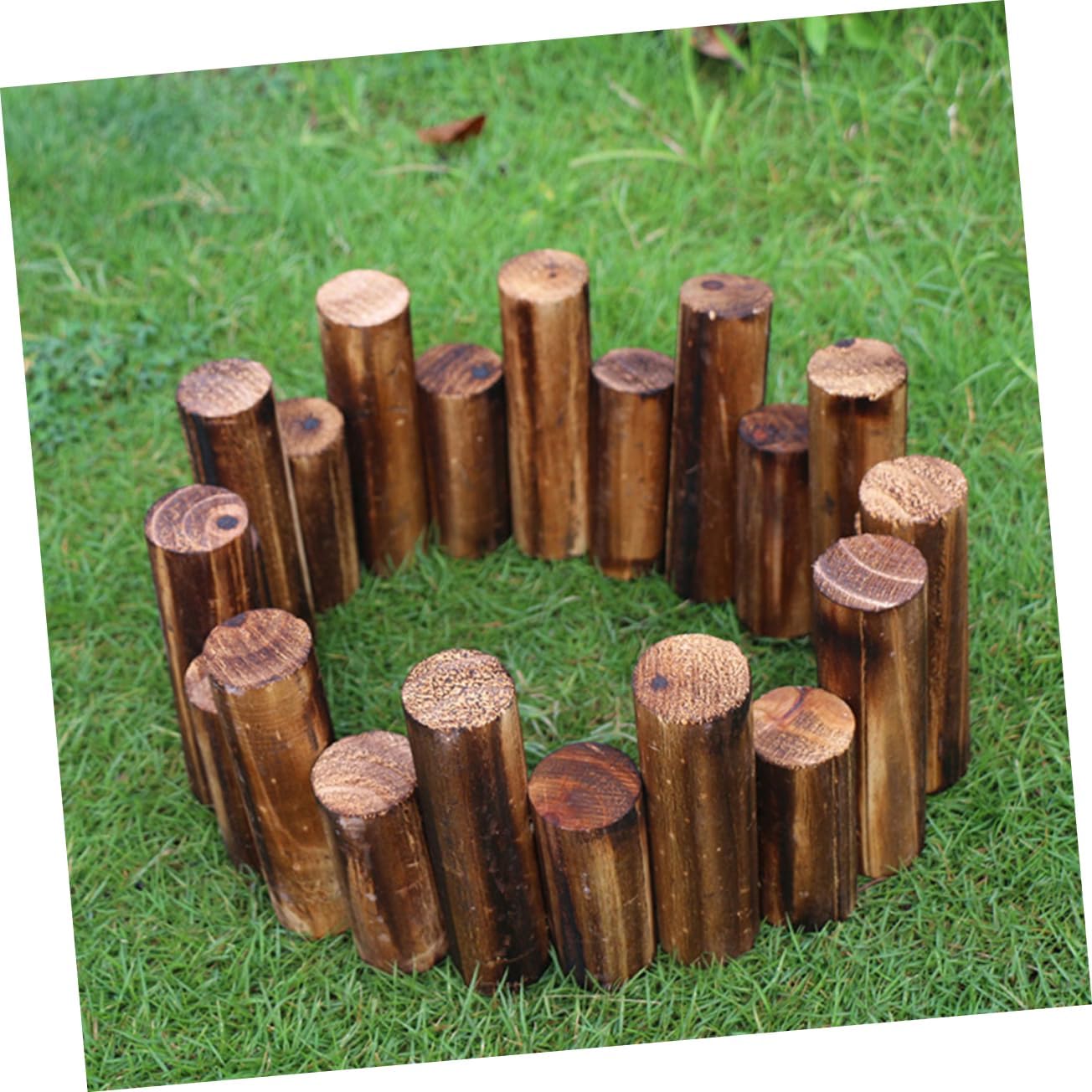 Wooden Garden Border Edging Fence Decorative Garden Fence DIY Landscape Edging