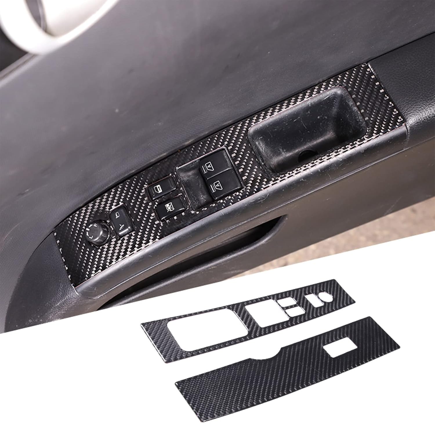 HAPPYHORSE Car Inner Carbon Fiber for Ni-ssan 350Z 2003-2006 Car Interior Carbon Fiber Decoration Sticker Accessories (LKLW-ASCF-2221)