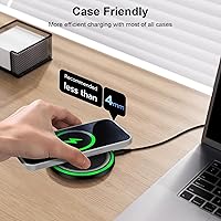 Vista 3 de For Samsung Wireless Charger Fast Charging Pad for Galaxy S25 Ultra/S26/S24 Plus/S24 FE/S24Ultra/S23+/S22/S21,15W Wireless Phone Charger Android