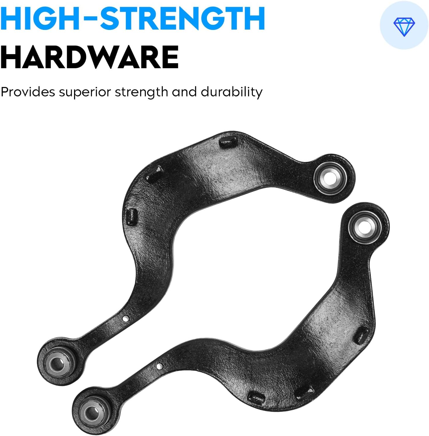 Rear Upper Rearward Control Arms for Chevy Traverse 2009-2017, GMC Acadia 2007-2016, Buick Enclave 2008-2017, Saturn Outlook 2007-2010, Suspension Kit K641643 K641644 2pc Set
