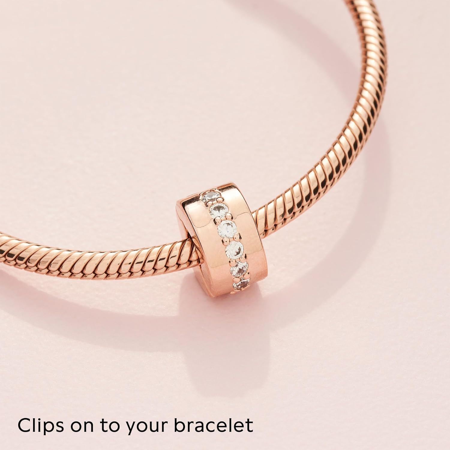 PANDORA Sparkling Row Spacer Charm Rose Cubic Nigeria Ubuy