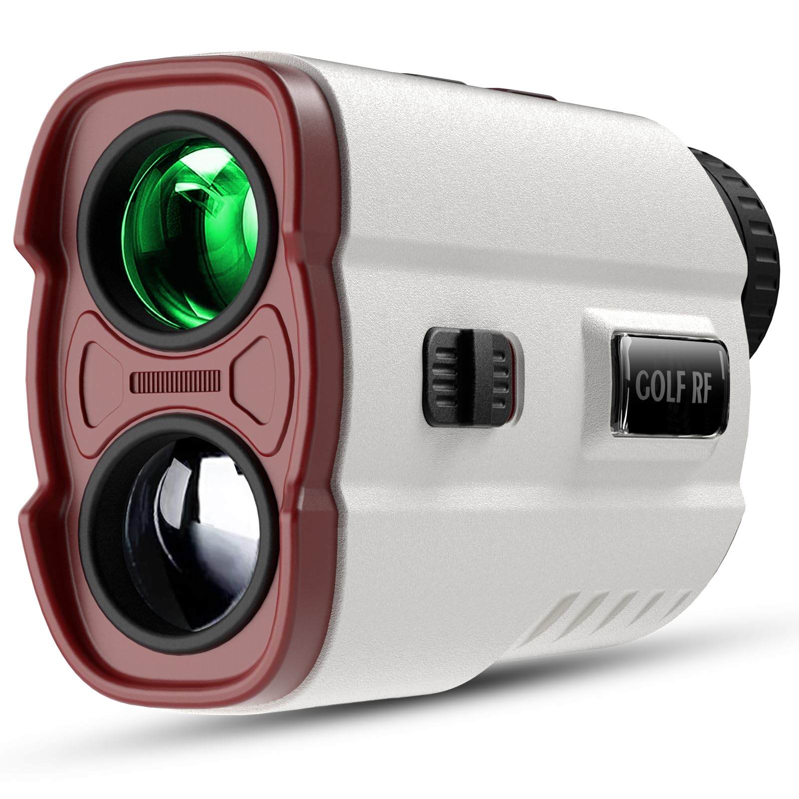 Télémètre de golf avec pente, télémètre laser de 1 200 m avec vibration de verrouillage de poteau de drapeau de haute précision, grossissement 7x, batterie rechargeable