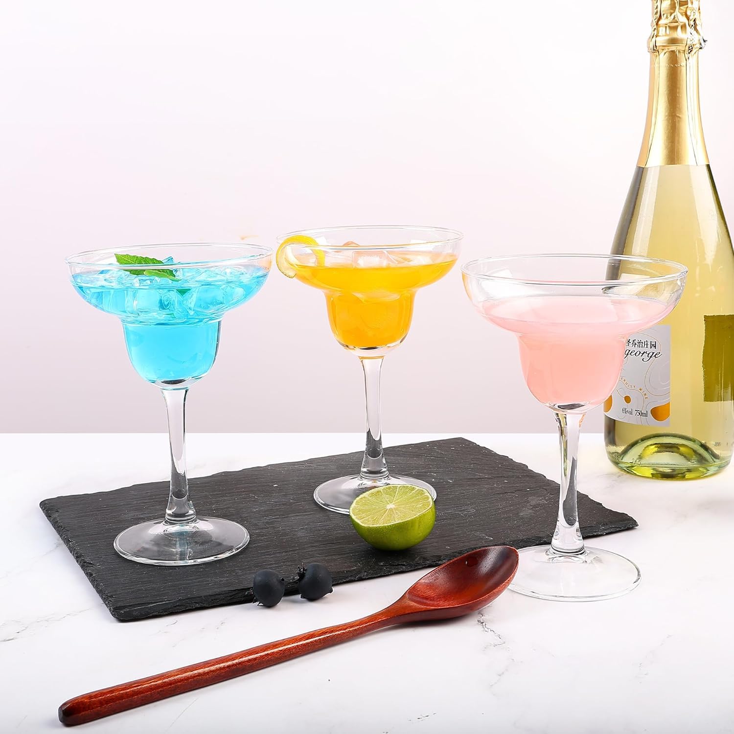 WQR Wine Margarita Glasses Flute Perfect 210 ml for Home, Restaurants and Parties | Lead-Free, Clear, Durable Glassware Perfect for Home, Restaurants and Parties Set of 6 (Champagne Glass, 6) 4