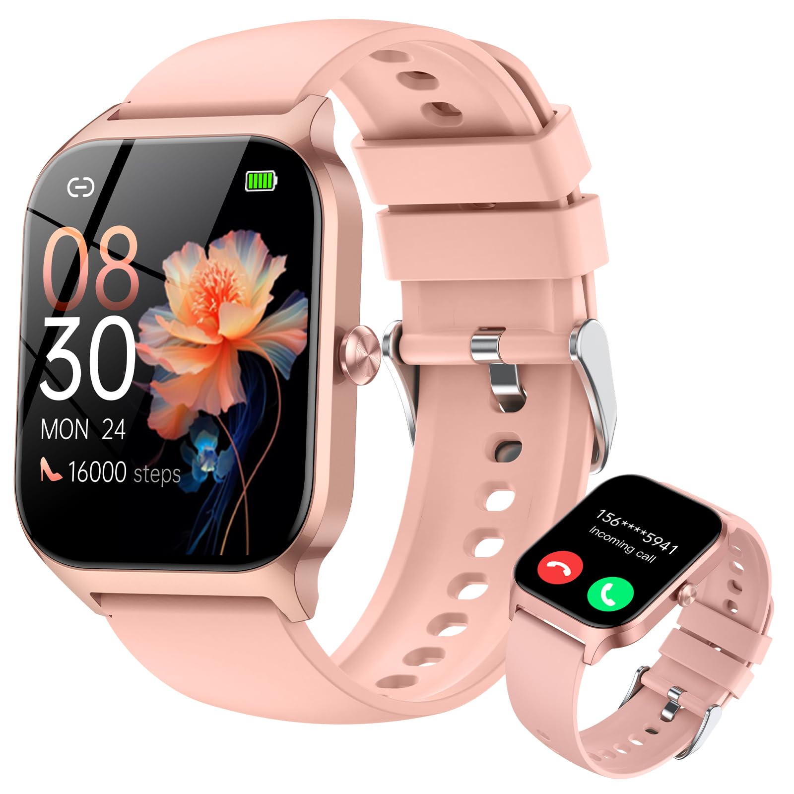 CASCHO Smartwatch Damen Herren, 1.85