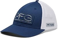 Vista 4 de Columbia Gorra de malla con ganchos Pfg unisex para adultos, Plateado carbón